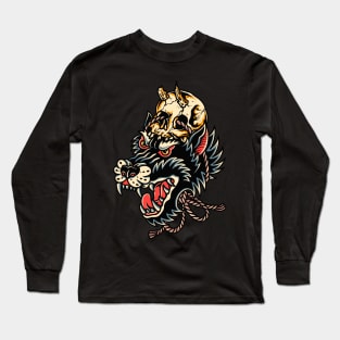 Wolf skull Long Sleeve T-Shirt